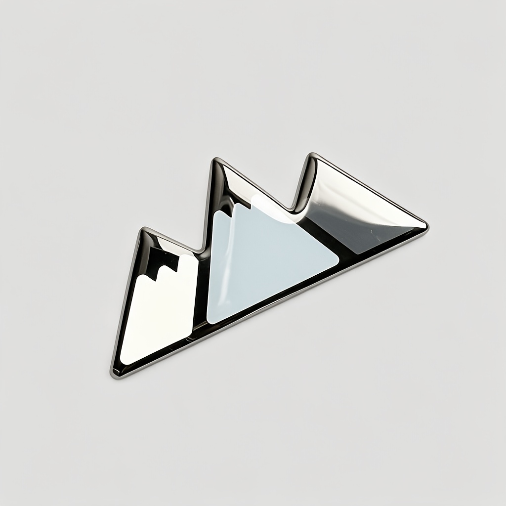 TEMU Adecuado para pegatinas de decoración de coches, tricolor de material de aluminio epoxi, logo decorativo personalizado 3D para los lados y la