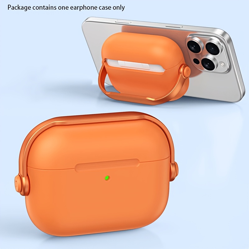 TEMU Suitable For Protective Case With Lock , Shockproof Silicone Stylish Earphone Cover For Airpods Pro 2, For Airpods 4/3/2/1