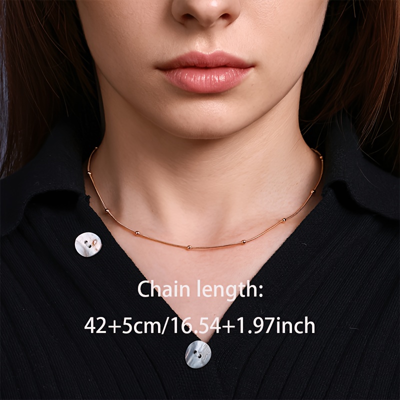 Image of 925 Silvery Plated Men's's Necklace, Snake Bone Necklace, , Y2k Style, Low Sensitivity, ,, Men's's Jewelry, Mother's Day Gifts, Valentine's Day Christmas Gifts, Exquisite Gift Boxes.