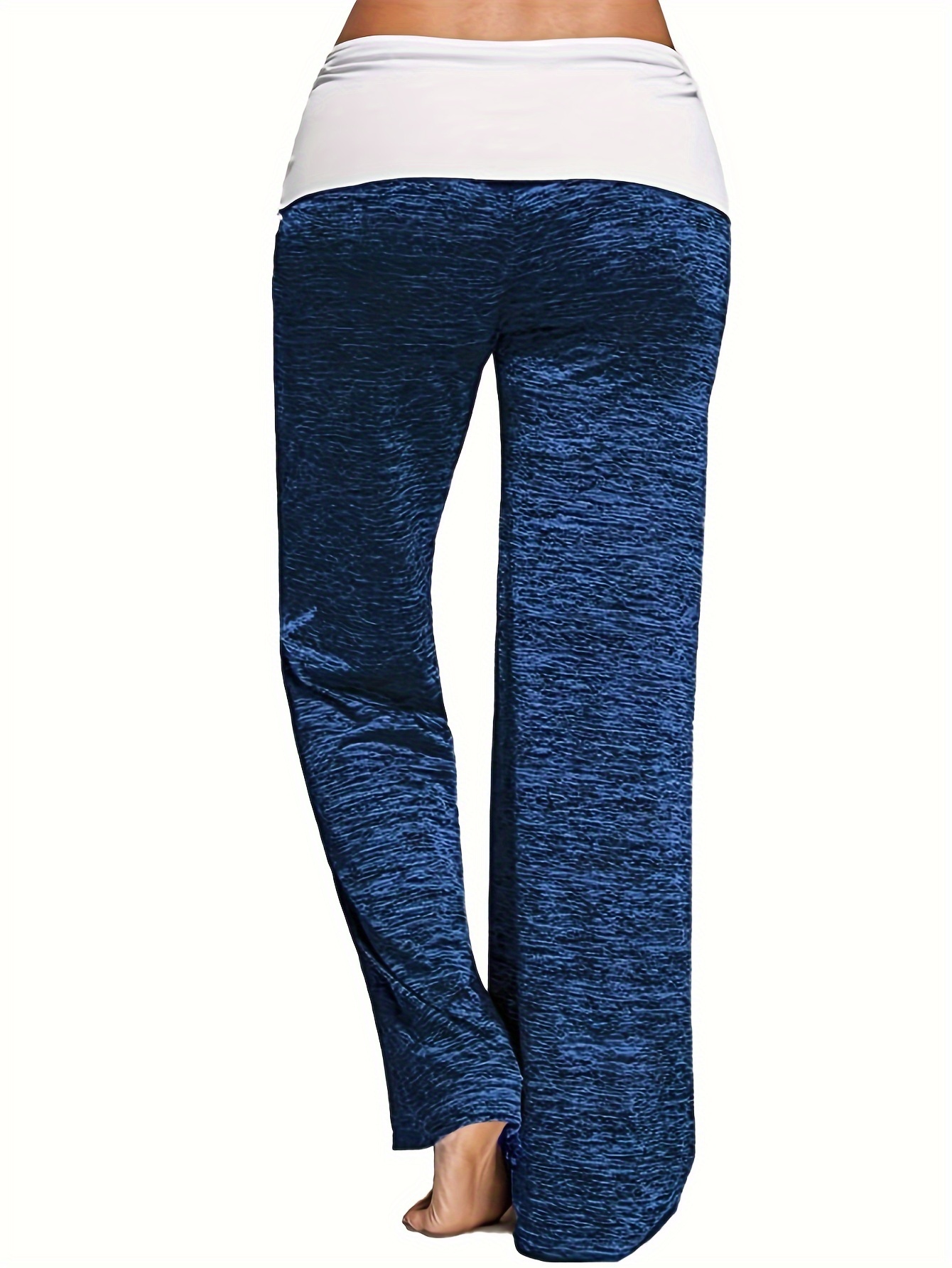 Wide Leg Elastic Yoga Pants Loose Casual Drawstring Pants - Temu