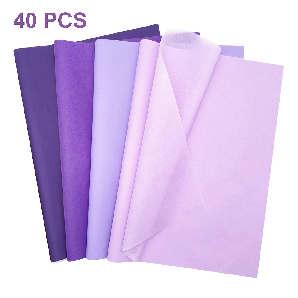 TEMU 40/80 stuks tissuepapier, afmeting 14x20 inch, verkrijgbaar in 4 tinten , perfect voor cadeauzakjes, bloemstukken, projecten en decoraties voor