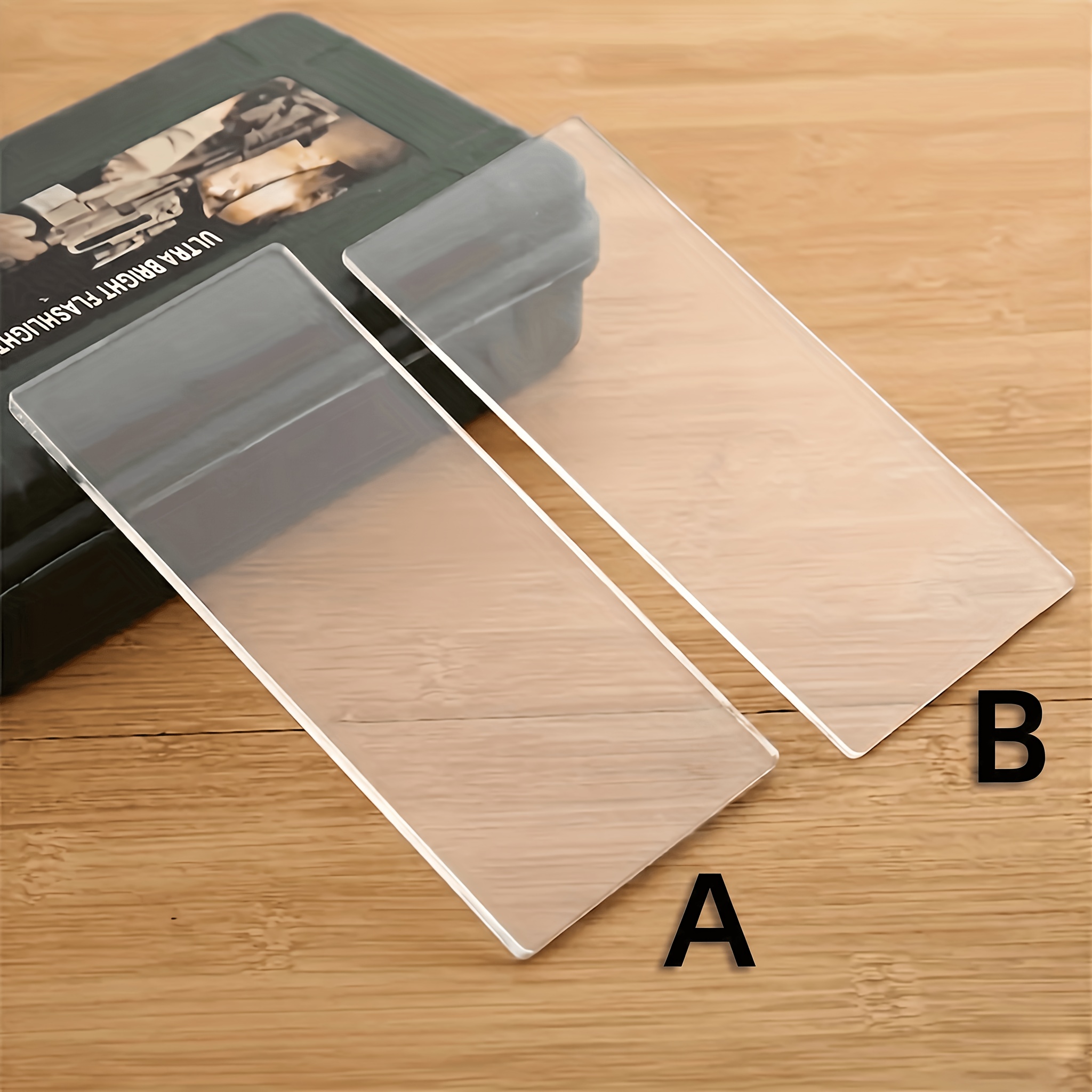 TEMU Lot de 2 feuilles en plastique transparent, épaisseurs 2 mm et 3 mm, tapis de découpe extensible, convient pour machine à découper à rouleau à ,