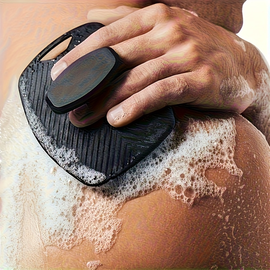 1pc Silicone Body Shower Brush Powerful Cleaning Power and Massaging Soft Bristles, Designed for Facial Cleansing and Scalp Massage Tools [Available in 4 Seasons] Manual Model, Renters/travelers Bathing, Compact and Durable