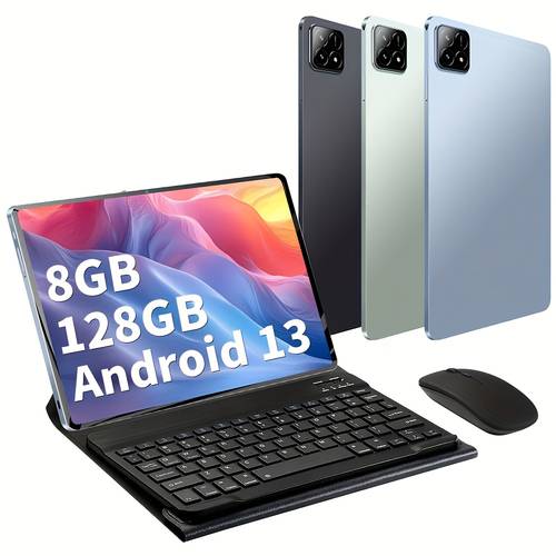 A 10.1-Inch High-Definition Tablet, Android 13 Tablet, 8+128GB, 6800Mah Battery, 5G Wi-Fi/Network Wireless, Dual Speakers 16MP+32MP Camera, Perfect Choice for Watching Videos, Binge-Watching, And Playing Games, a Birthday Gift, Tablet, Pad, Tablet