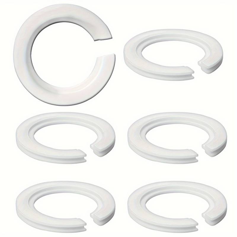 Anello Riduttore Per Paralume Attacco E14 – 28 Mm Interno, 35 Mm Esterno – Plastica ABS Bianca – Confezione Da 6 Pezzi