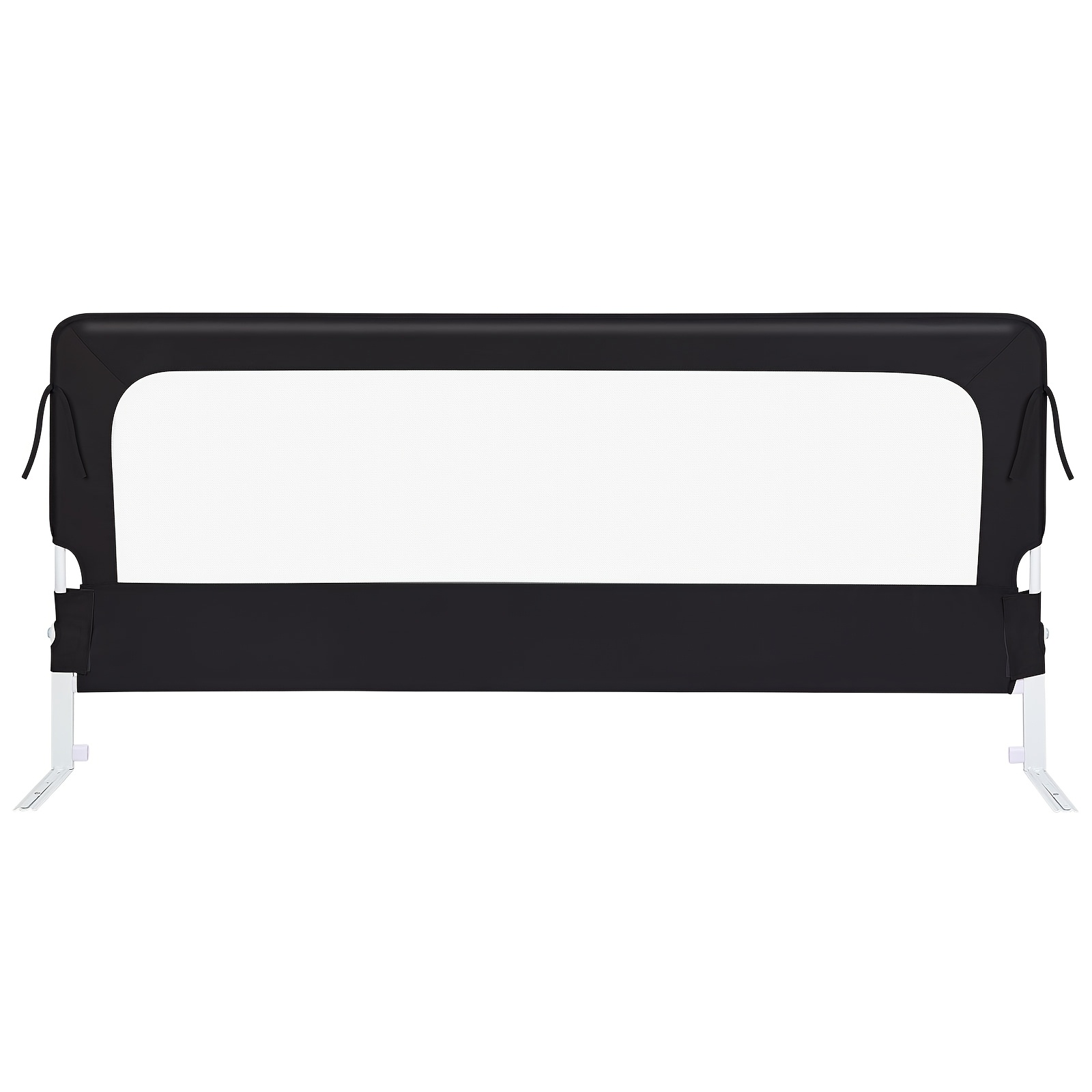 1pc 200cm Safety Bed Rails For Elderly Adults, Upgraded Heavy Duty Bed Rail, Folding, Setup, Fits Twin To Queen Size Bed (black)