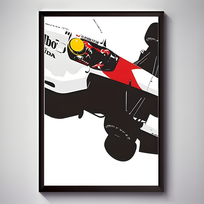 

Modern Racing Car Canvas Art Print - Vehicle-themed Wall Decor For Living Room, Bedroom, Office - Unique Creative Aesthetic Poster, Waterproof, Perfect Gift Idea