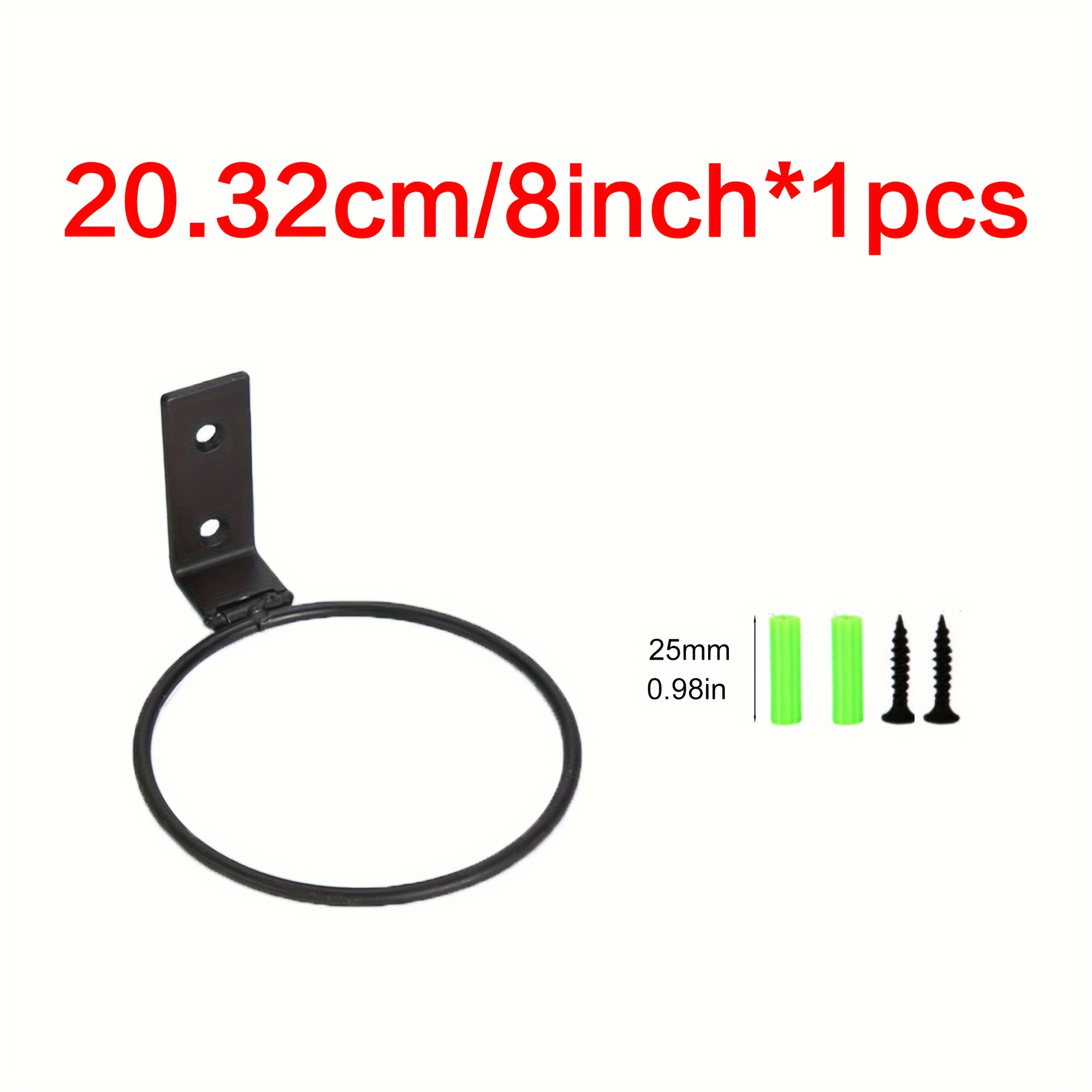 Image of 1pc Of Wall-mounted Foldable Plant , Metal Plant Hanger Hooks For Pots, In 4/5/6/8 Inch Sizes