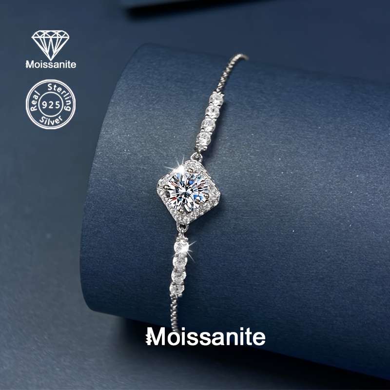 Women's 925 Silver Moissanite Versatile Bracelet