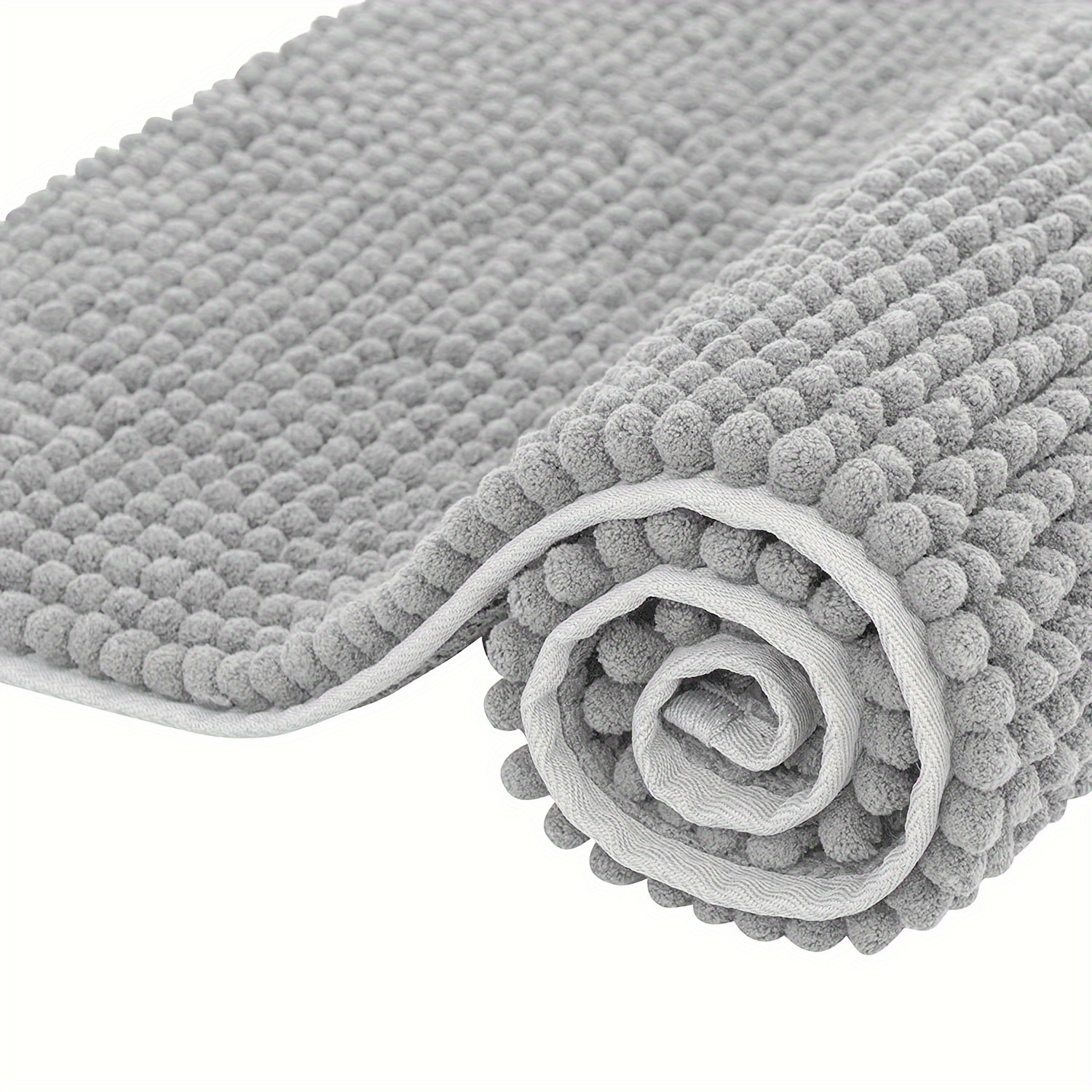 Ultra-Soft Chenille Bath Mat - Non-Slip, Absorbent, and Machine Washable for Bathroom &amp; Pet Use, Colorful, Door Entrance