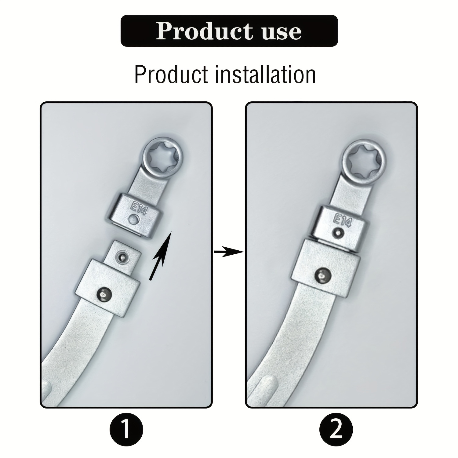 15pcs Idler Pulley Adjustment Wrench Belt Tension Tensioning Adjuster Lever Tool Extension E-type socket Wrench Removal Tool details 6