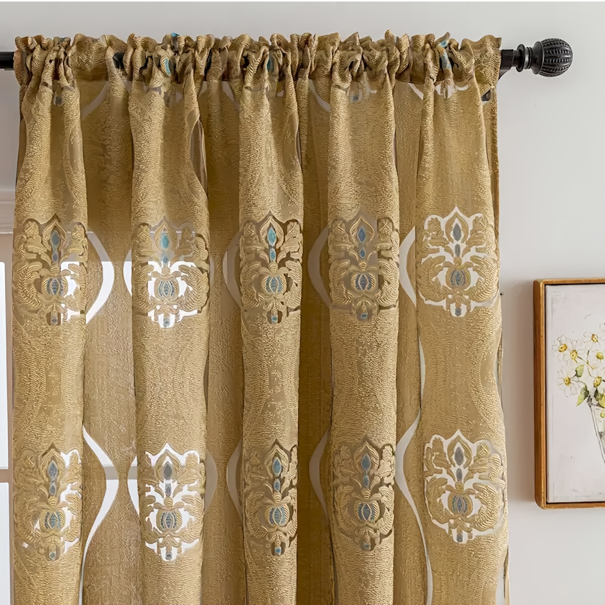 TEMU 1 pezzo, Semi- Stile Egeo con Design a Motivo , per , Lavabile, Tessuto Jacquard, Cucito , Decorazione Classica per Camera da Letto, Soggiorno,