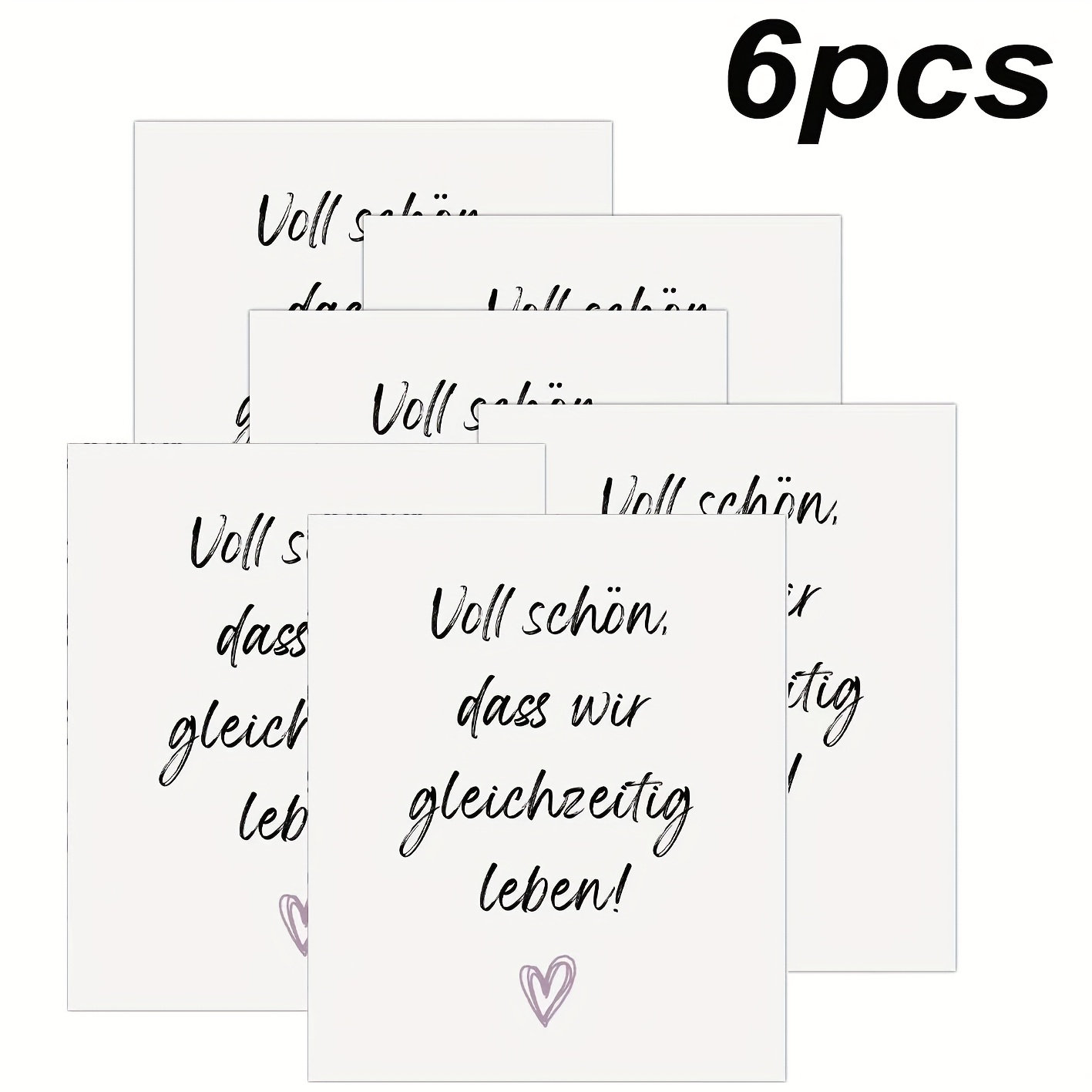 Image of 6pcs Pack German Beer Bottle Labels With German Text - Authentic Deutschlandschild-etiketten Suitable For Parties, German-themed Events, Wine & Beer Bottles