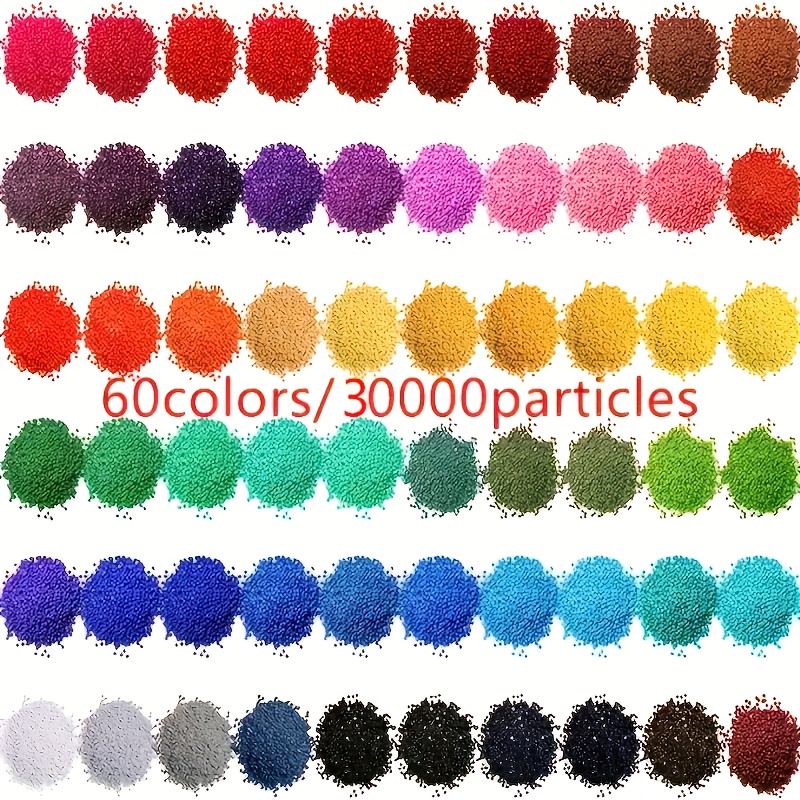 30000pcs 5d Diamond Painting Bright Diamonds 60 Colors 500pcs/pack Diamond Painting Decoration Use Sparkling Diamond