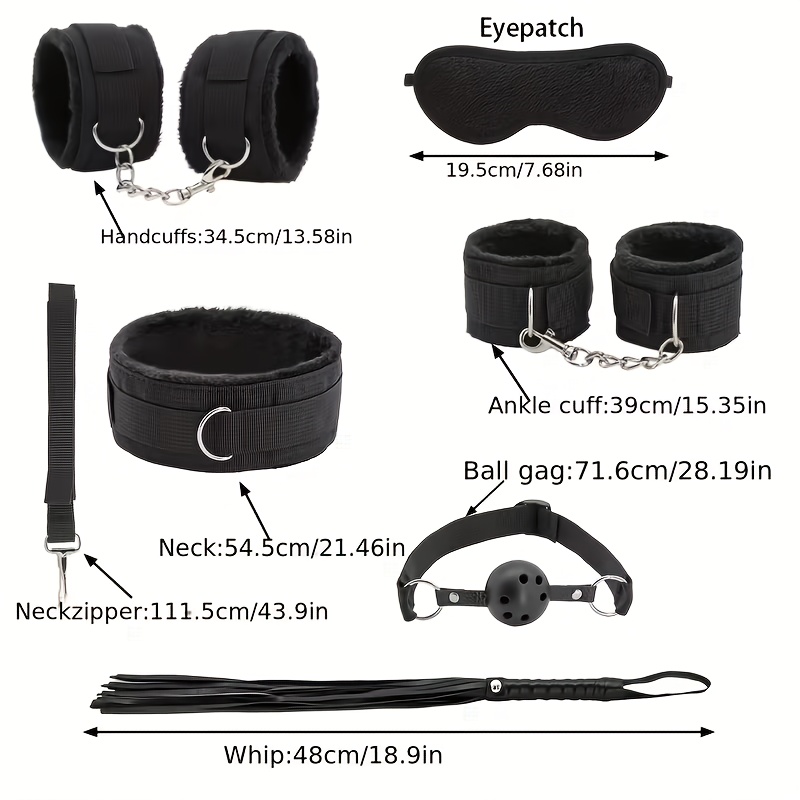 42pcs BDSM Bondage Kit For Sexy Lingerie And Panties, Breast Suction, Mask For Role Reversal, Anal Plug, Bondage Restraint Tools, Play Handcuffs Blindfold, And Spanking Accessories -Safe, Adult Sex Toys For Women And Men, Valentine'S Day Gifts - Image 3