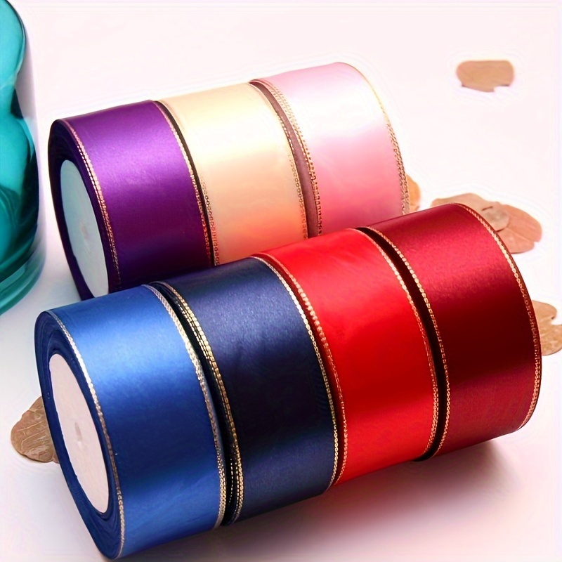 

1 Roll 4cm Colorful Satin Fabric Ribbons For Flower Gift Wrapping Crafting 864in