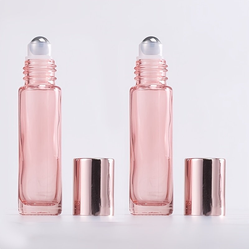TEMU 2 pezzi 10 ml/0,34 oz a Sfera di Vetro a Rullo Dispenser di Campioni Portatile Vuoto per Cosmetici Vuoto per Oli Essenziali