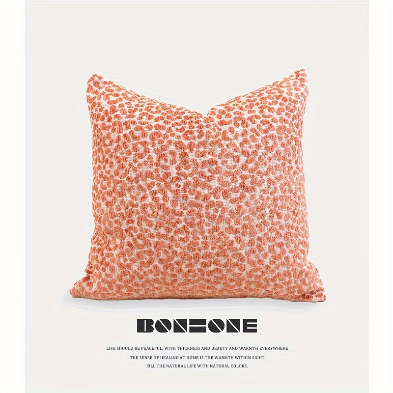 

Bonzone Vintage Polka Dot Leopard Print Throw Pillow Cover 18" - Hand Wash Only, Zipper Closure, Woven Polyester Blend Pillowcase For Living Room, Decorative Designer Cushion Case (1 Piece)