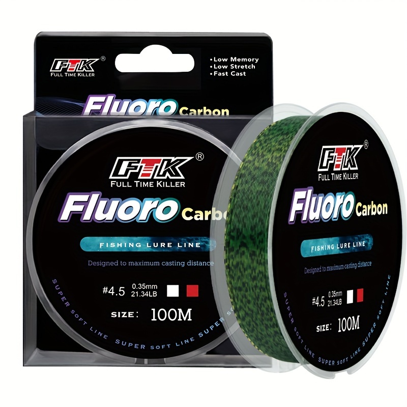 Fluorocarbon Coated Fishing Line Clear Carbon Fiber Leader - Temu