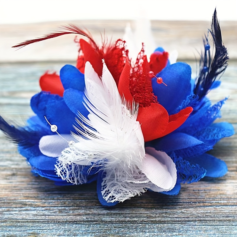 Handmade New Fabric Artificial Bead Flower Hair Accessory, High-end Multi-use Women's Wrist Flower, Bridal Headpiece, Dance Headpiece, Hair Clip, Hair Tie, Brooch, Women's Headwear