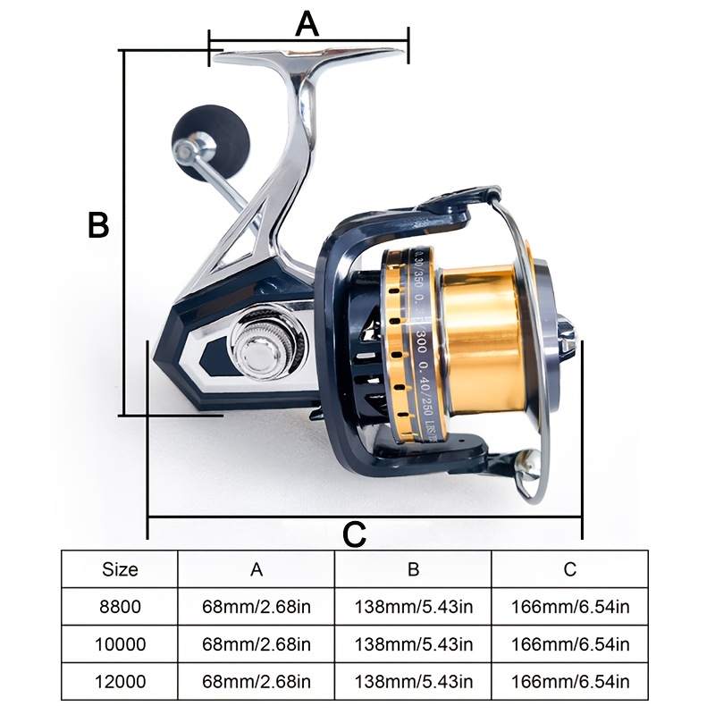 High Speed Gear Ratio Fishing Reel Spinning Reel - Temu
