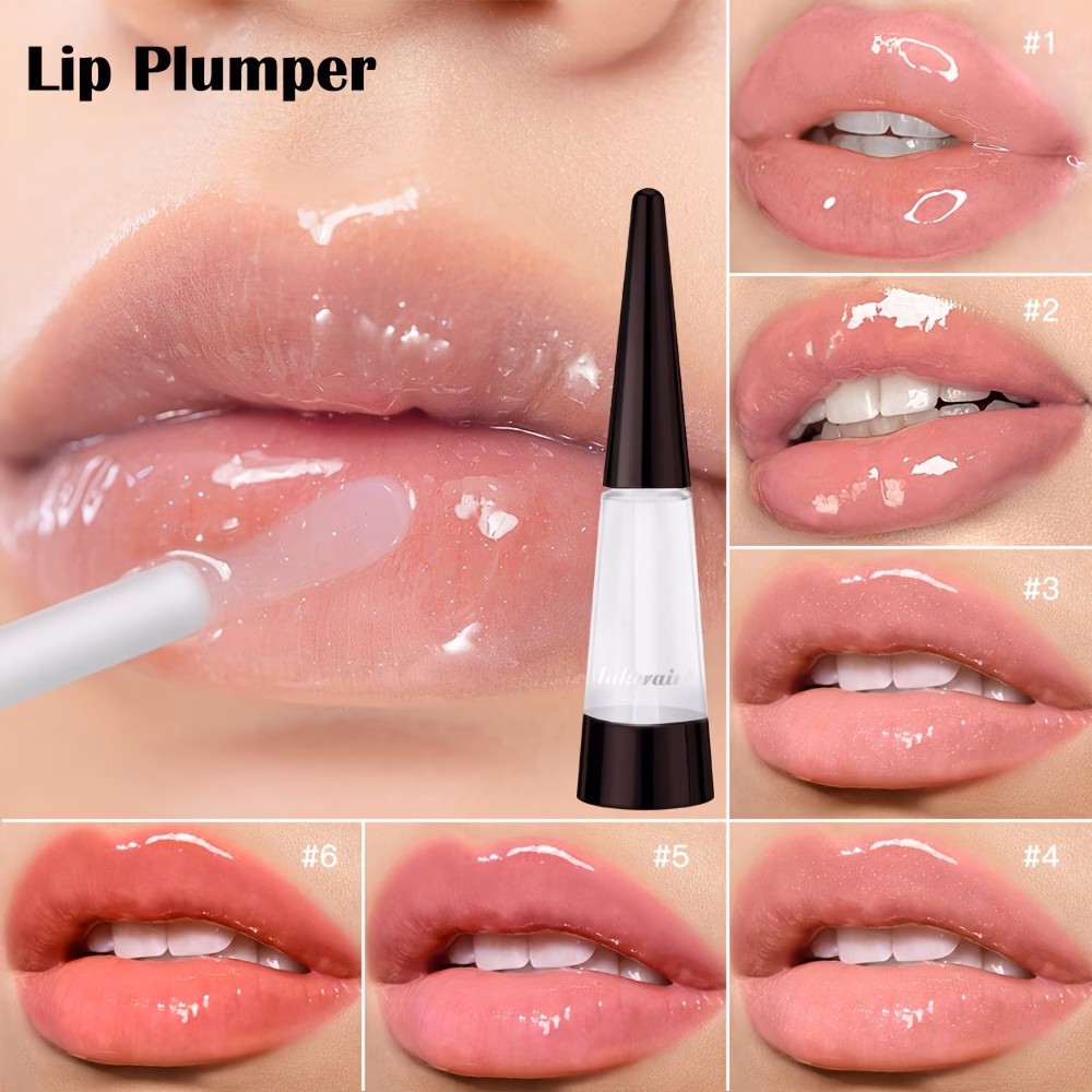 lakerain lip plumper plumping lip gloss oil plumping lip oil non dry glossy lip oil with light beige friendly formula lip moisturizer for all light beige types easy application post gloss care for full lips 7g 0 25oz Product details 0