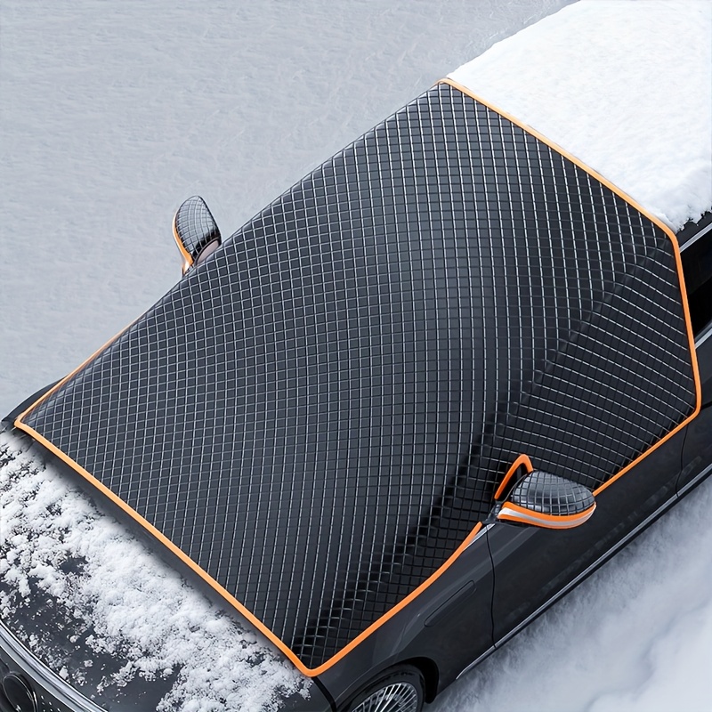 E-shop Auto-Windschutzscheiben-Schneeschutz, Magnetbefestigung, windfest, tragbarer Auto-Schneeschutz, schneesicher & frostsicher,
