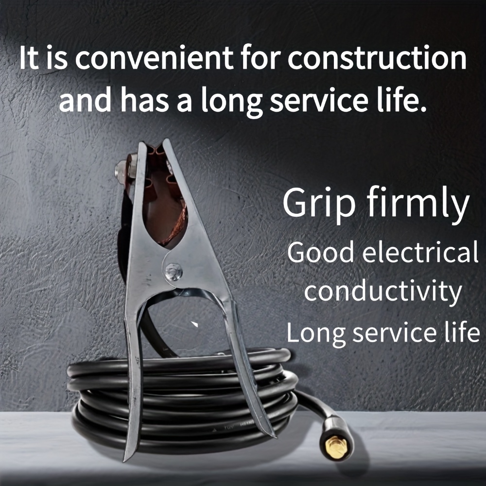 item picture High-quality Ground Clamps and Electrode Holders, Compatible with   Welding Machines, Accessories for Manual Welding, Small-sized, and Portable Welding Machines.   Installation Without Adjustment, Lengths  : 1.2m,  , 2m,  