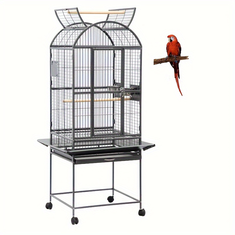 Fashion iron wrought iron birdcage white small bird cage