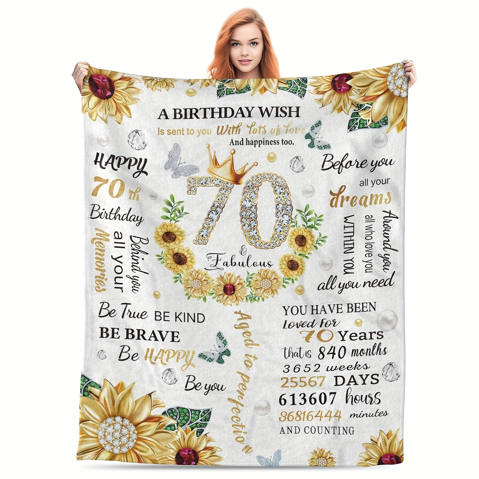 blanket gift ideas for wife's 70th birthday