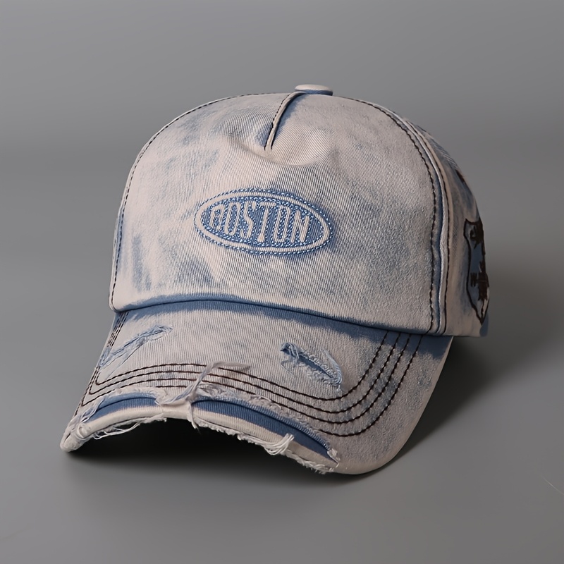 Image of A Vintage Distressed Baseball Cap For Women /summer 2025, A Versatile Baseball Cap For Men, And A Versatile Embroidered Letter Cap