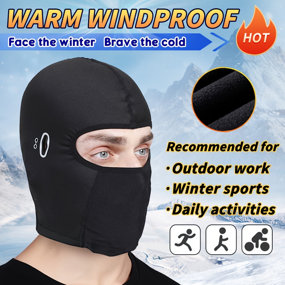 Temu Balaclava Face Mask for Men Women, Ski Scarf Windproof Cooling Ice Silk Face Mask, Sun Wind UV Protection Balaclava Hood for Cycling Motorcycling