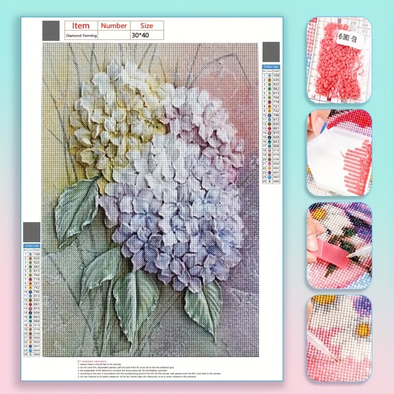 

5d Diy Diamond Painting, Full Diamond Painting With Diamond Art, By Number Kits Embroidery Rhinestone For Wall Decor