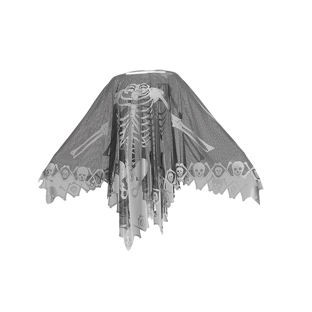 TEMU Halloween Cloak Festival Lace Cloak Halloween Cloak Home Dining Table Decoration Cloth