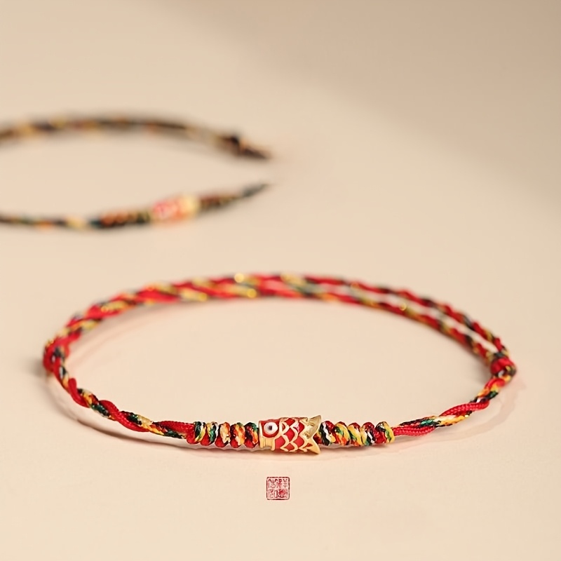 Everyday Elegance Adjustable Koi Fish Charm Bracelet