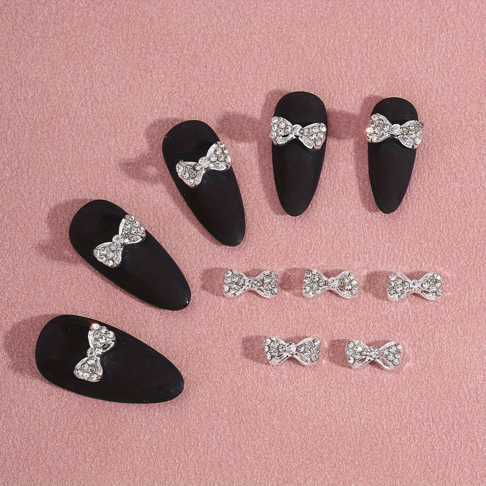 

10pcs Bow - Alloy Silvery, Accessories For Women