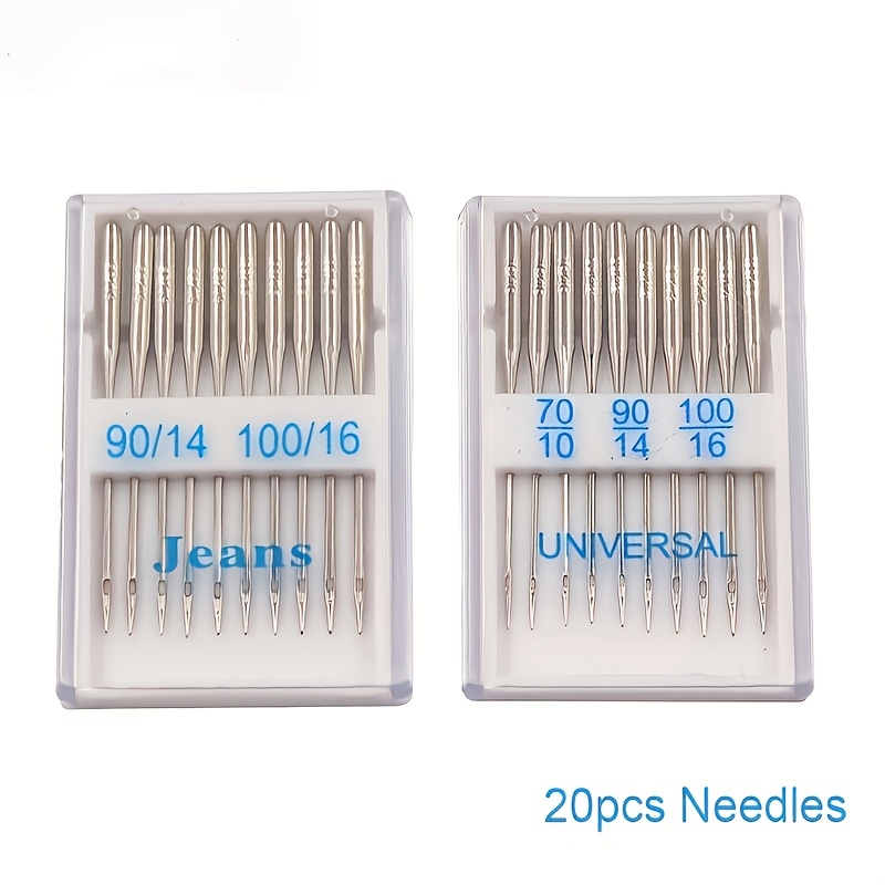 10/20pcs Universal Sewing Machine Needles - Silvery Grey, Multiple Sizes 65/9 75/11 80/12 90/14 100/16 Sewing Machine Supplies