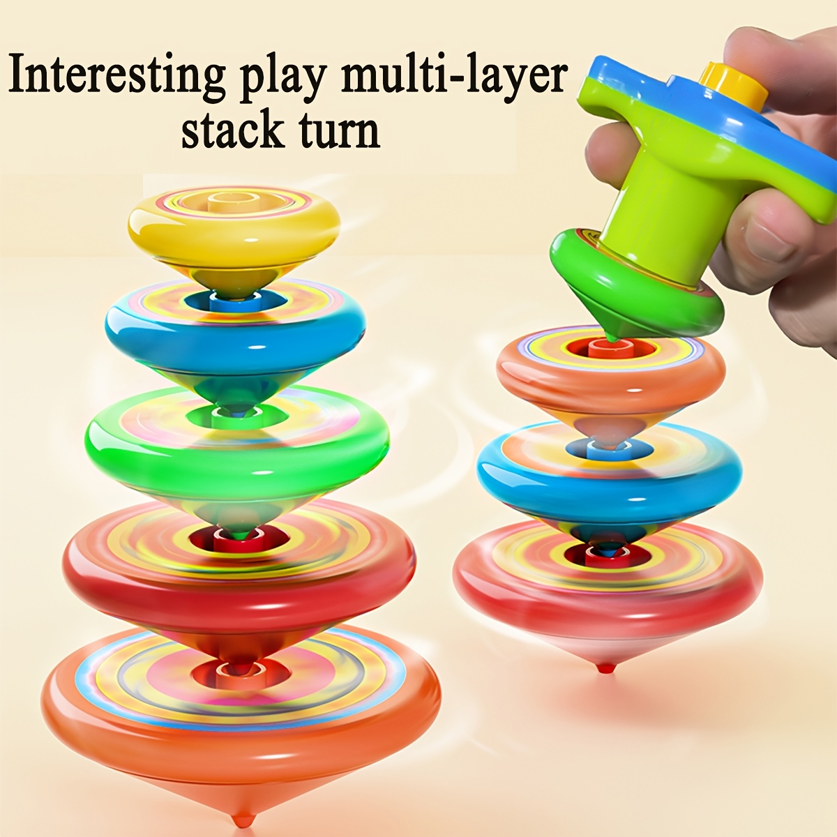 5pcs Colorful Spinning Multi-Layer Educational Toys