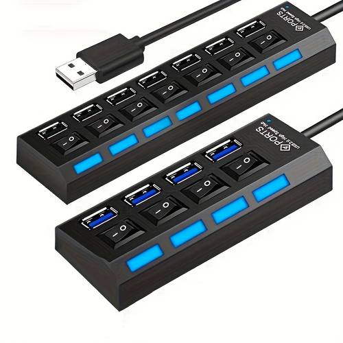 1 4 port 7 port usb connector computer mouse keyboard memory card switch