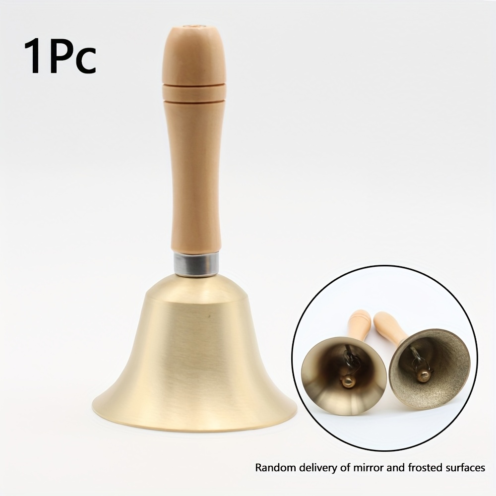 Image of 1 Hand Bell, 3.15 Inches Hand-operated Call Bell, , Suitable For Adults, , Applicable To Weddings, Christmas, Schools, Services, Games, Animal Training And Other .