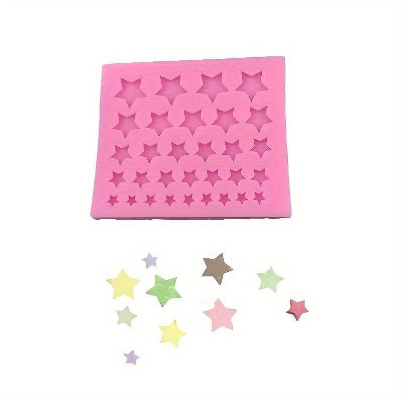 

Silicone Star-shaped Cake Decorations Mold - Perfect For Baking And Crafting