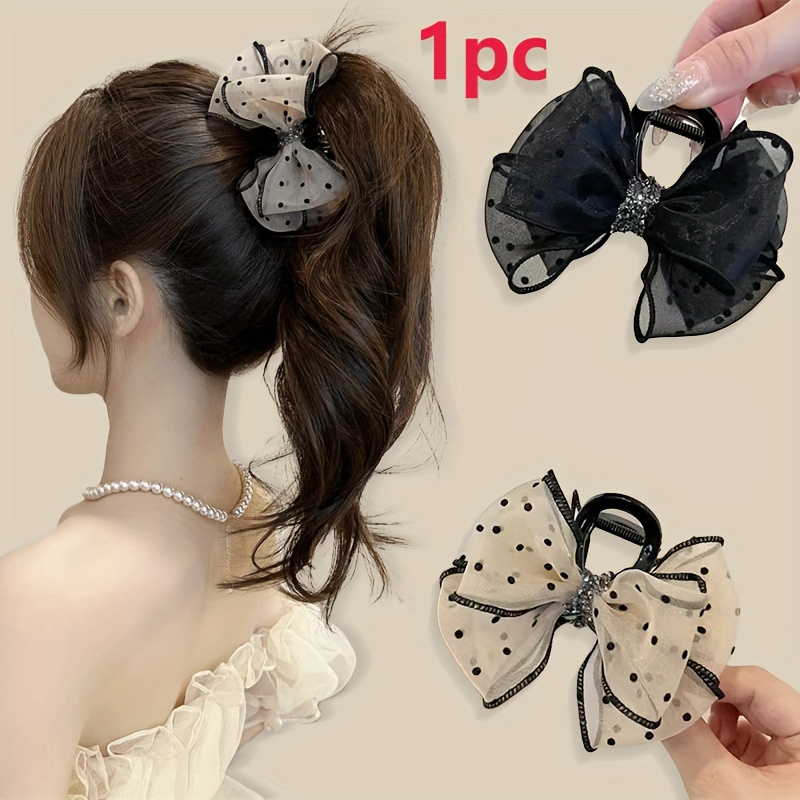 bow tie hair clip sold on Temu United States display picture 1
