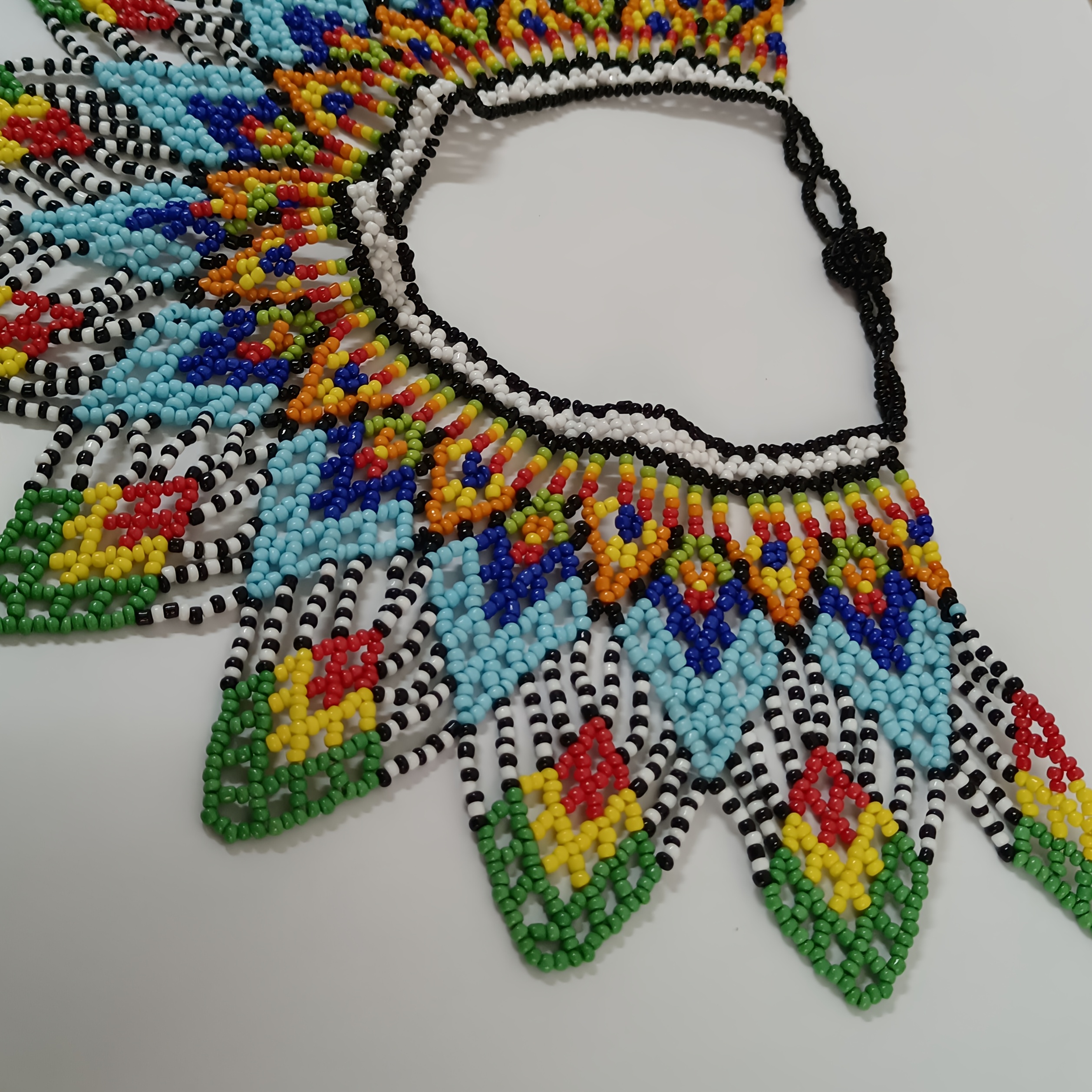 Handmade Multicolor Bead Necklace, Versatile Style