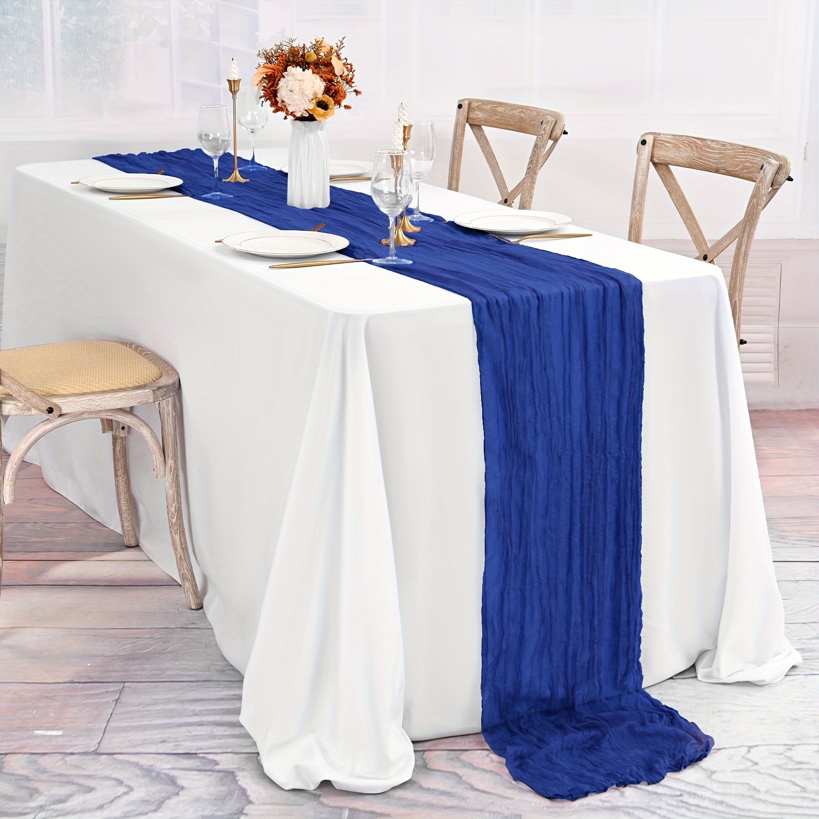 

Cheesecloth Table - 35"x70" For Wedding, Decor & Bridal Dressing