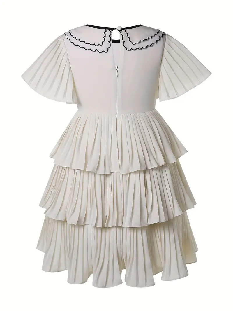 girls ruffle chiffon graduation clothes kid - Temu girls ruffle chiffon graduation clothes kid - Temu