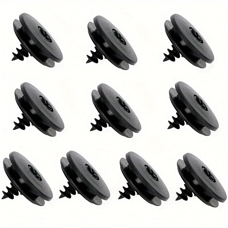 Image of Car Foot Mat Universal Carpet Plastic Fixed Foot Mat Anti-slip Rotating Anti-slip Button Round Carpet Fixed