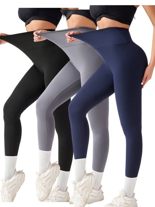 3 pack womens pants high elastic pants pants