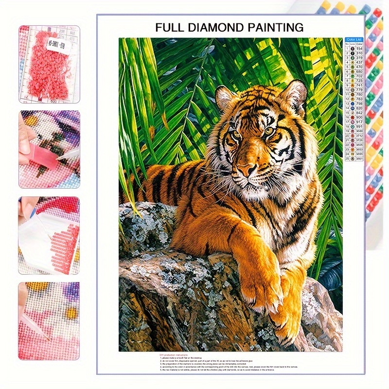 Manualidades DIY Diamond Tigre - Artesanum