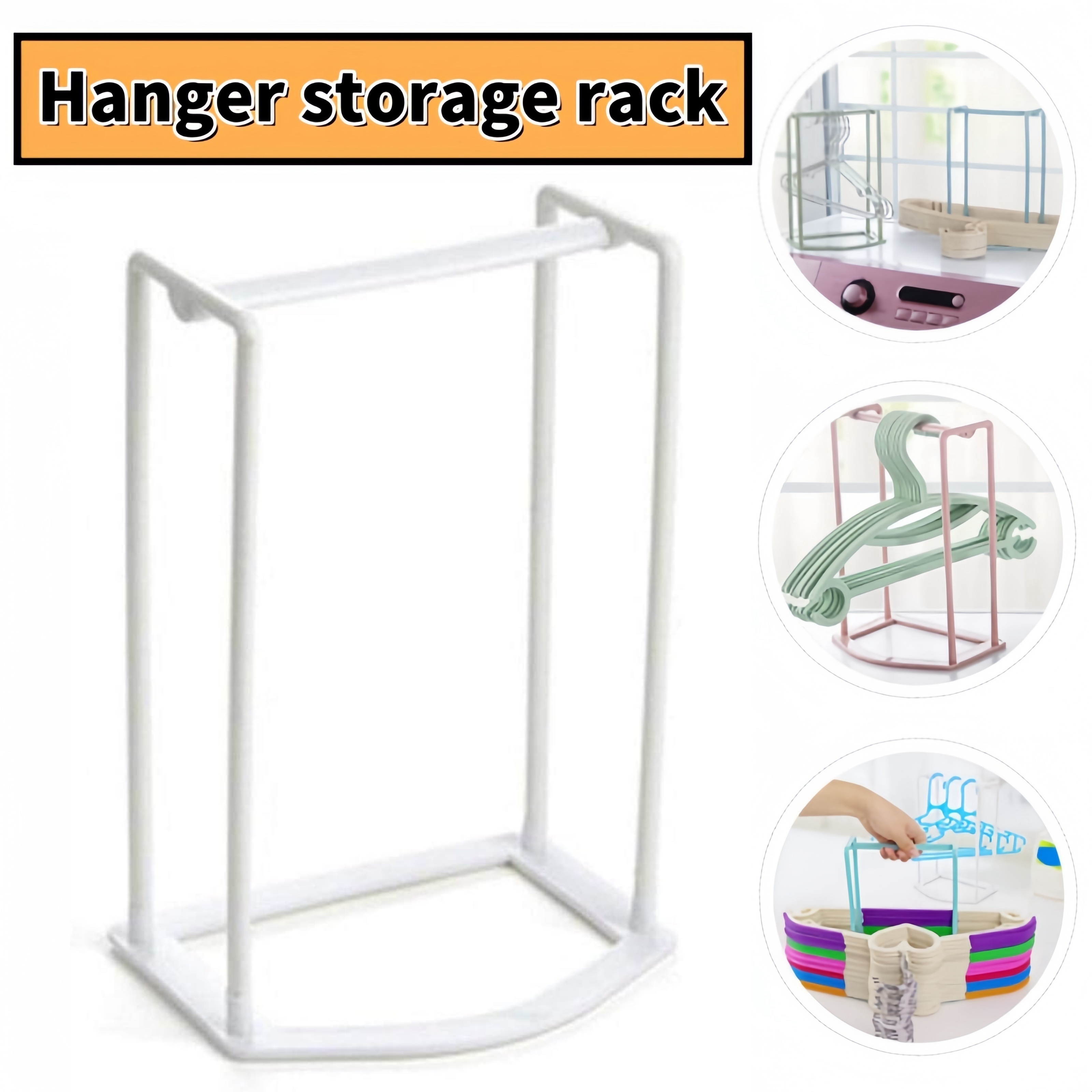 

Space-saving Hanger Organizer - Portable, Multi-functional Storage Rack For Clothes, Ideal For Bedroom, Bathroom & Dorms (9.64in)