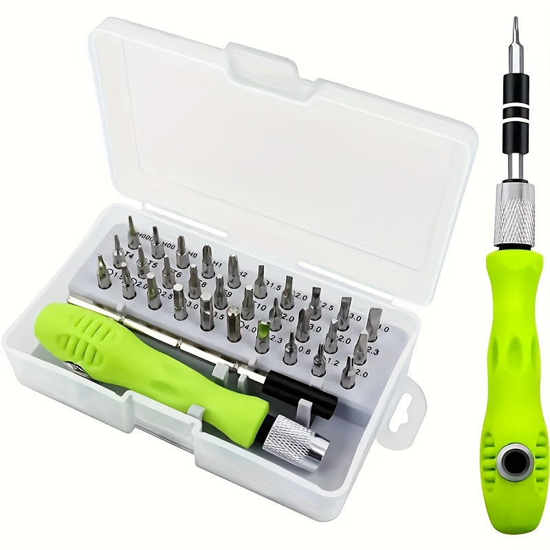 

32-in-1 Mini Magnetic Screwdriver Set - Precision Bits For Electronics Repair, Torx Tool Kit Ideal For Glasses, Watches, Smartphones, Laptops, And Toys